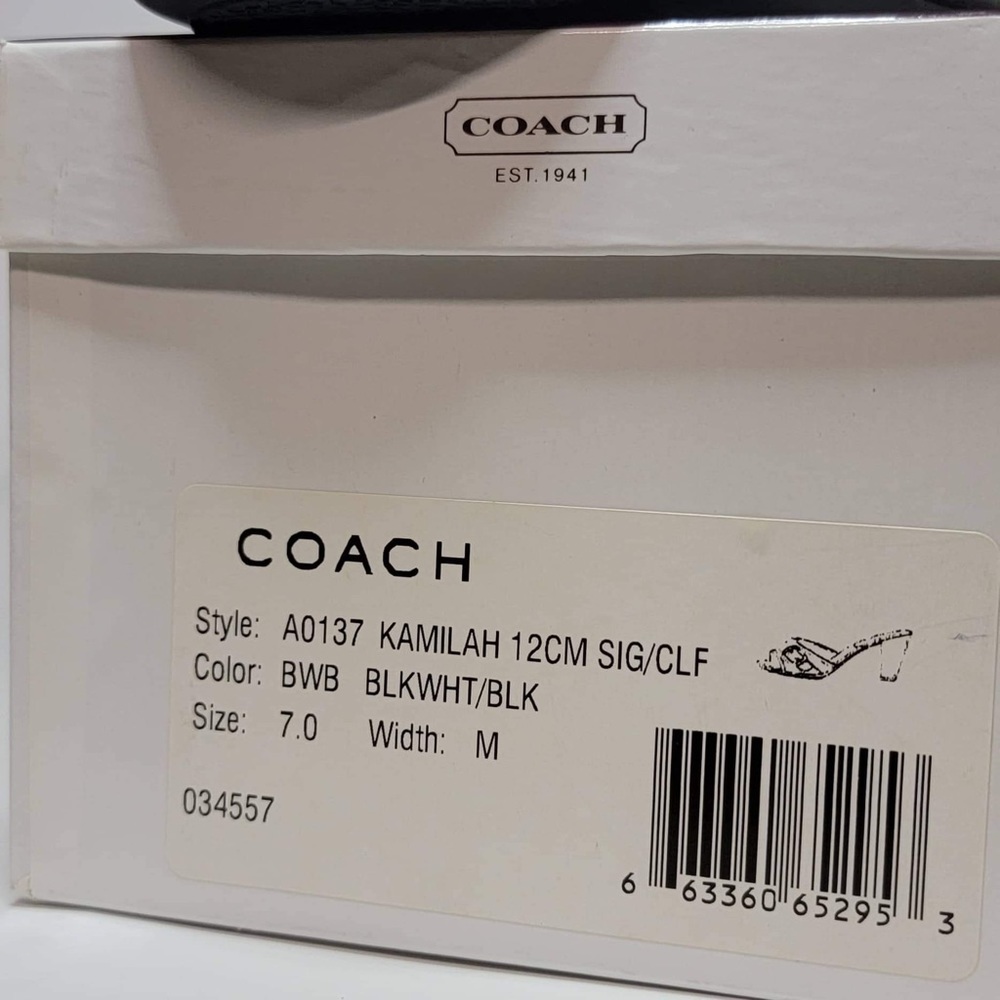 Coach Black and Gray Mules - Picture 10 of 12